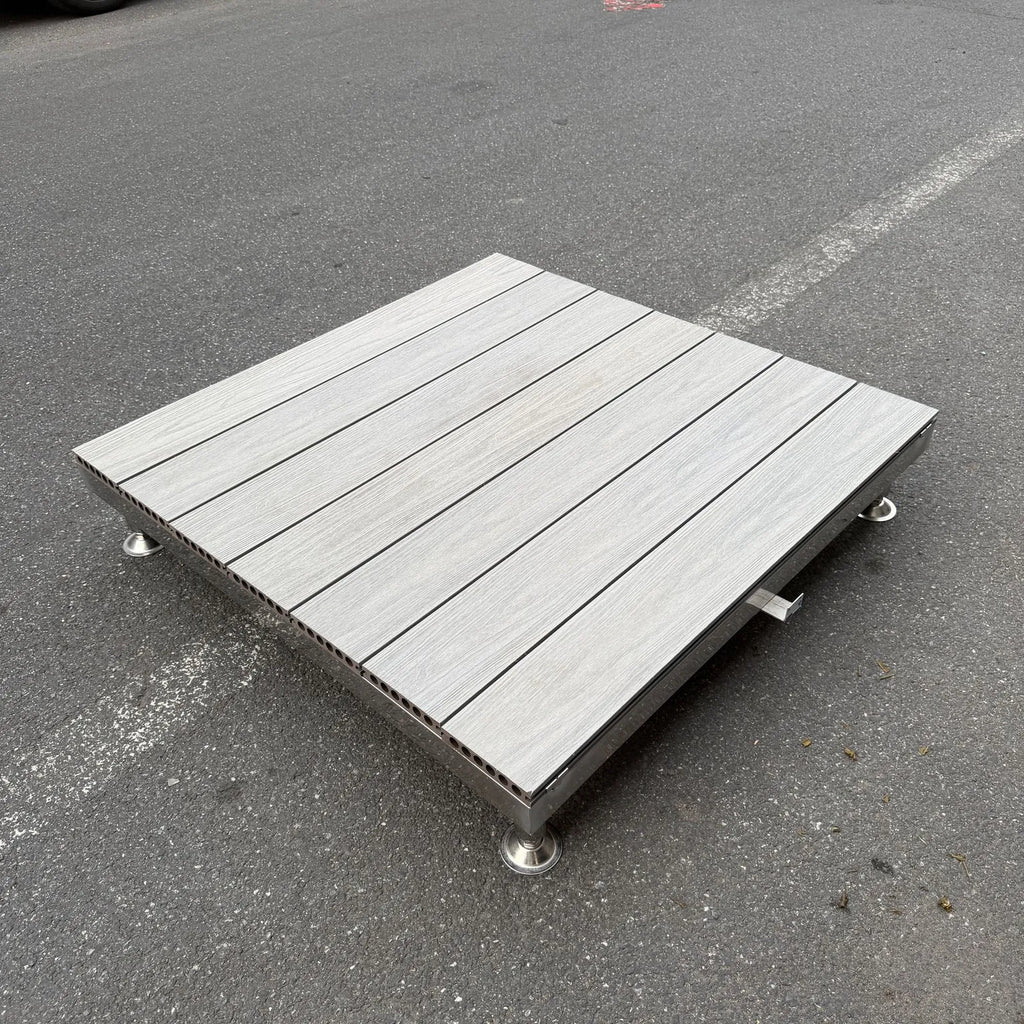 Pro Series Beidseitig nutzbare PE-Co-Extrusion Verbundstoff-Terrassendielen (2. Generation) - Himmelgrau