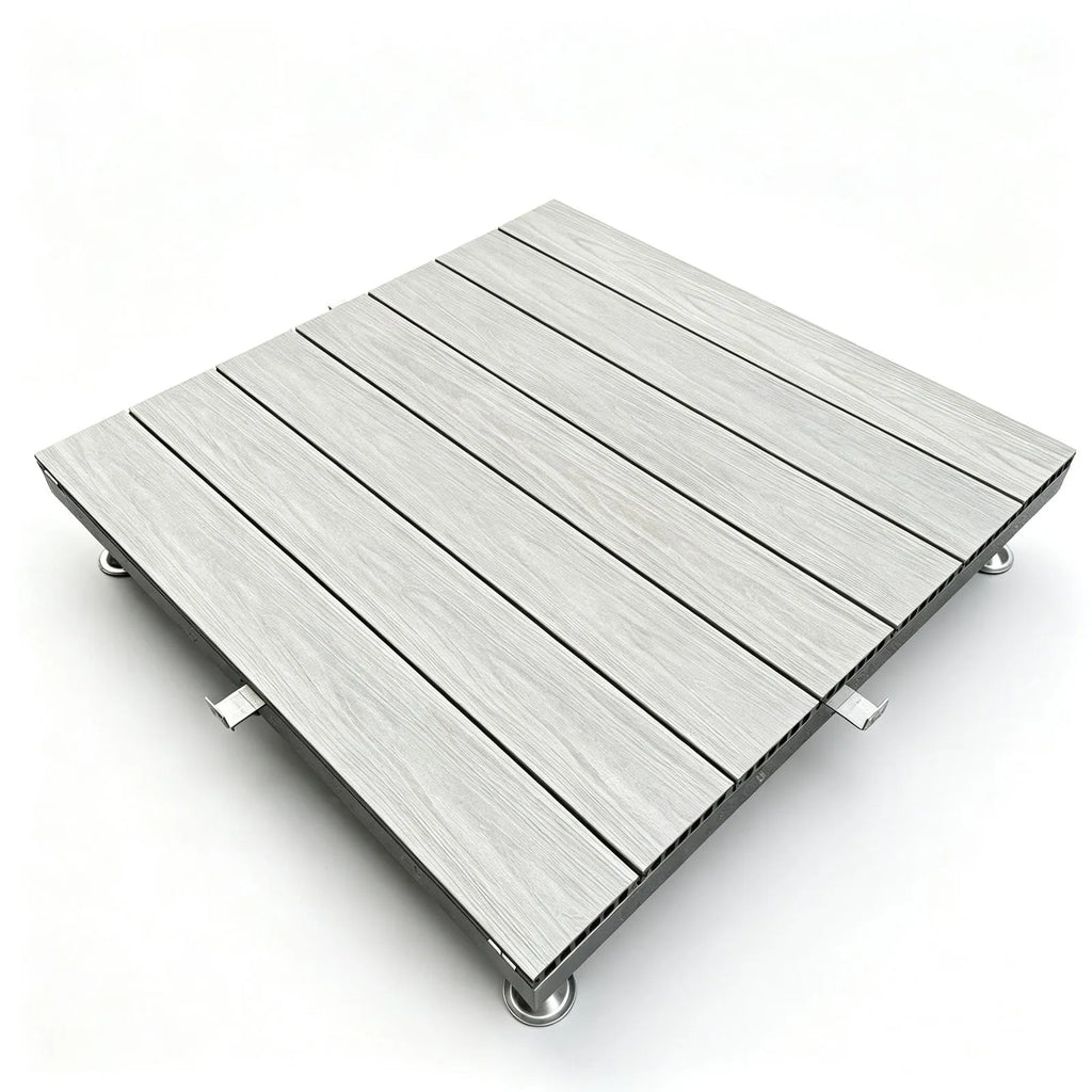 Pro Series Beidseitig nutzbare PE-Co-Extrusion Verbundstoff-Terrassendielen (2. Generation) - Himmelgrau